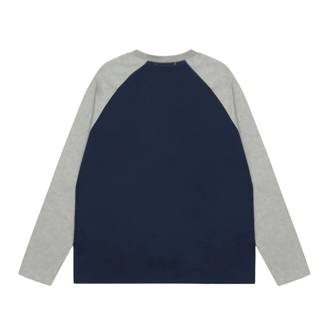 "Classic long sleeves" vivienne west wood Vivienne Saturn classic versatile raglan long sleeves Simple and fashionable, highly practical to wear inside and outside 2024's top hot style No need to say more, go straight to the details, full series of correct accessories, every detail is completely restored, and can be filled directly. Size: S M L Color: white and black, white pink, navy gray